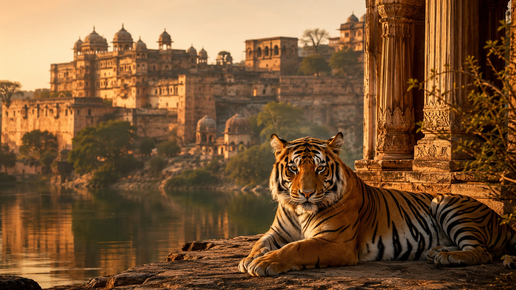Ranthambore tiger safari luxury Rajasthan expedition with Bengal tiger