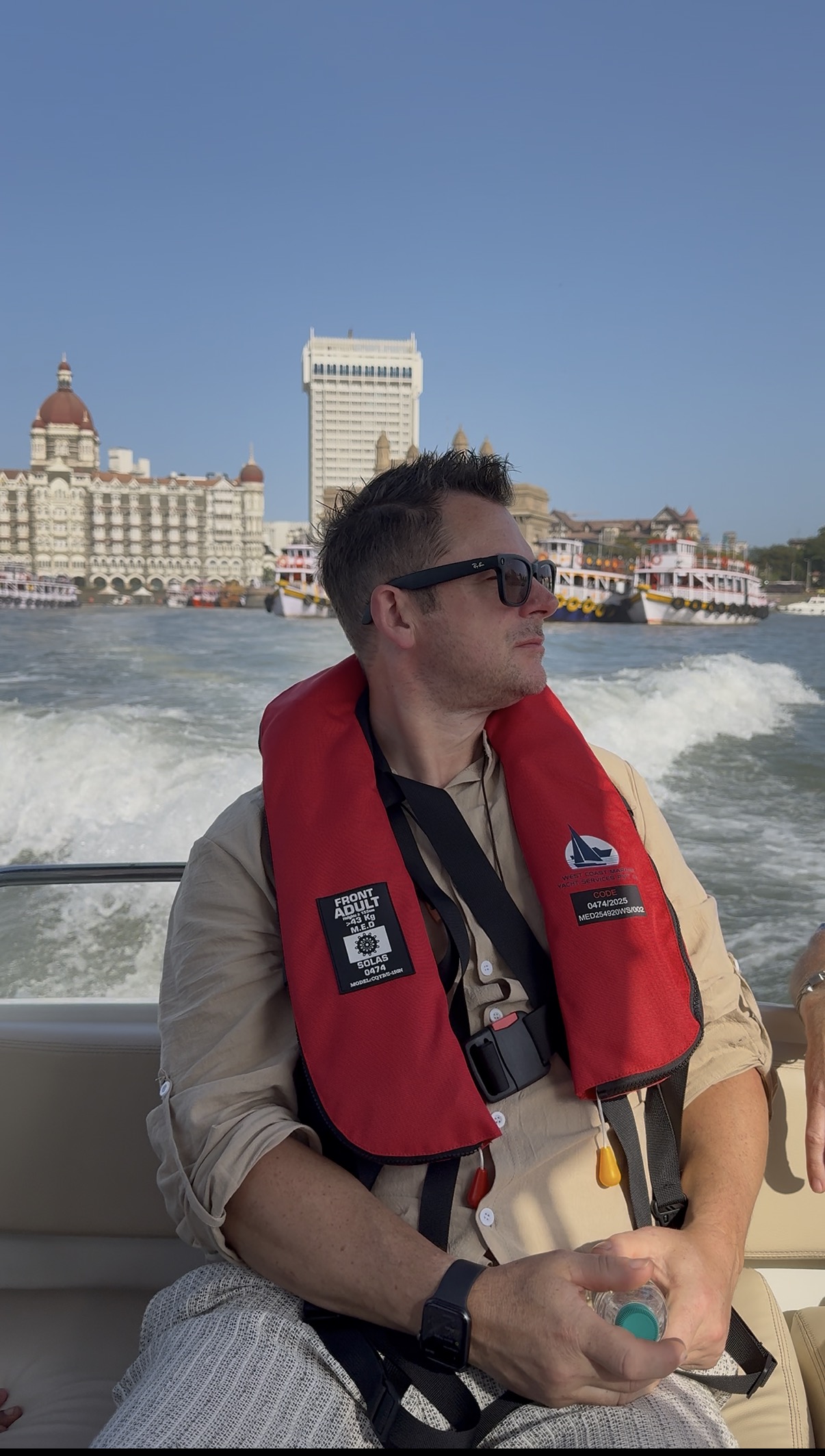 Marine safety and concierge support for a private Mumbai Harbour crossing