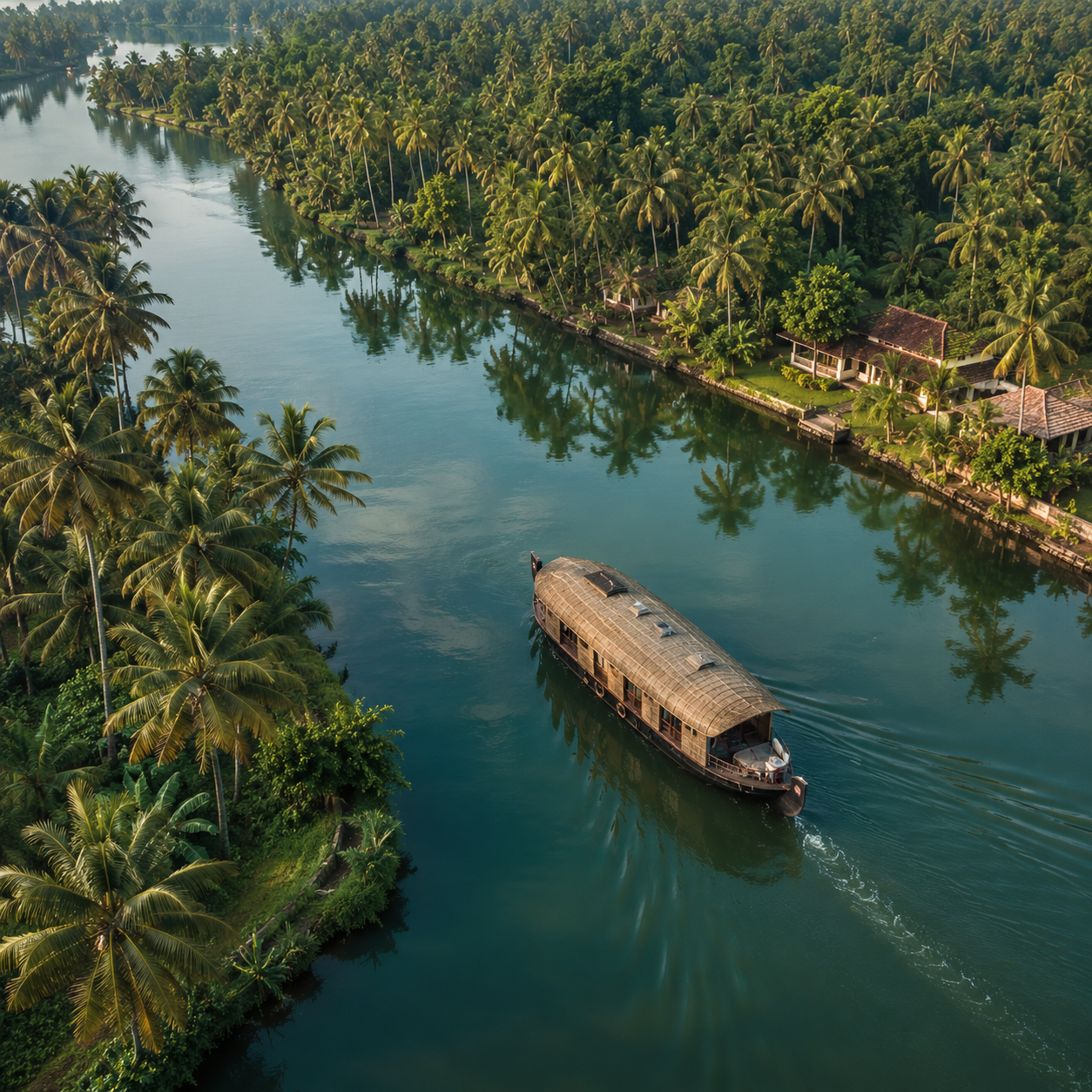 Kerala backwaters and houseboat
