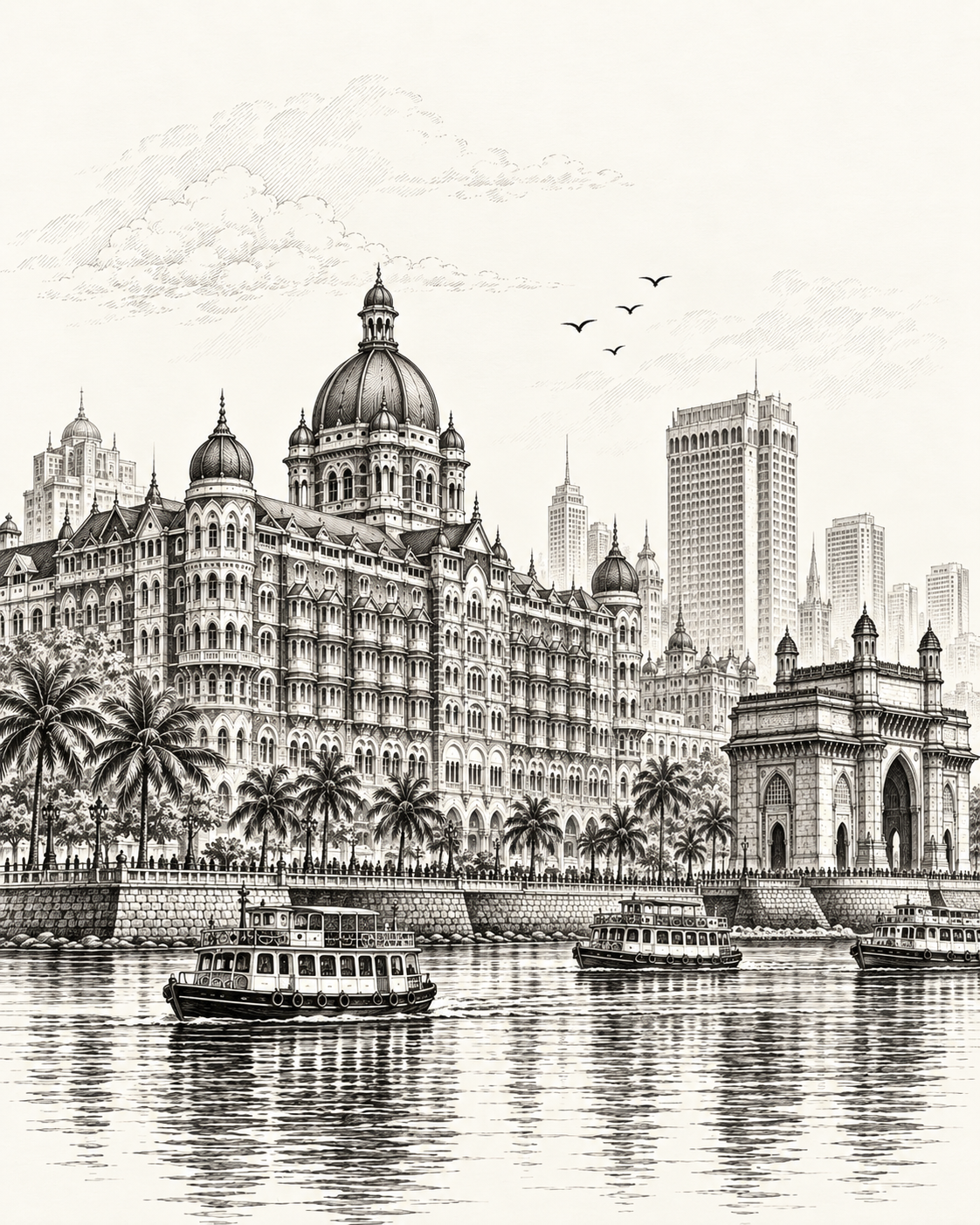 Illustration of Mumbai accompanying a final reflection on discovering the city